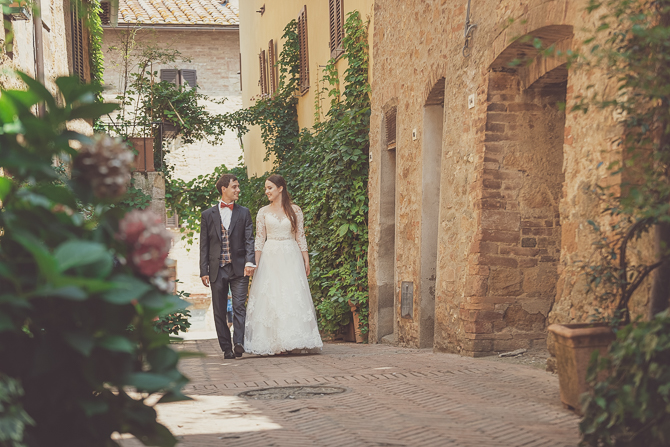 After Wedding photo shooting in Pienza 2018