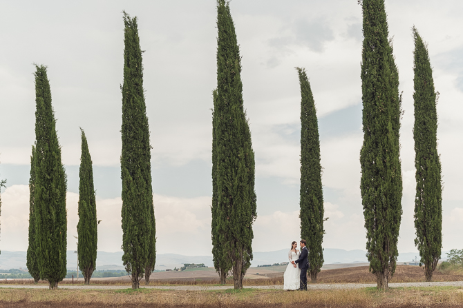 After Wedding photo shooting in Pienza 2018