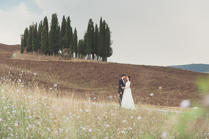 After Wedding photo shooting in Pienza 2018