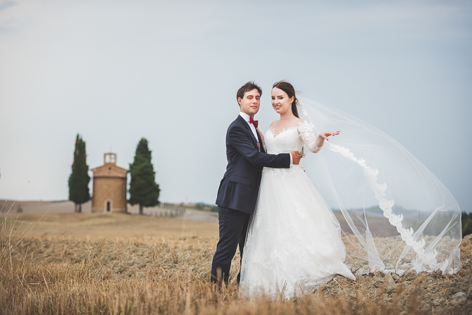 After Wedding photo shooting in Pienza 2018
