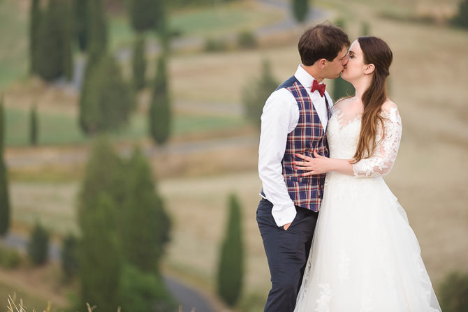 After Wedding photo shooting in Pienza 2018