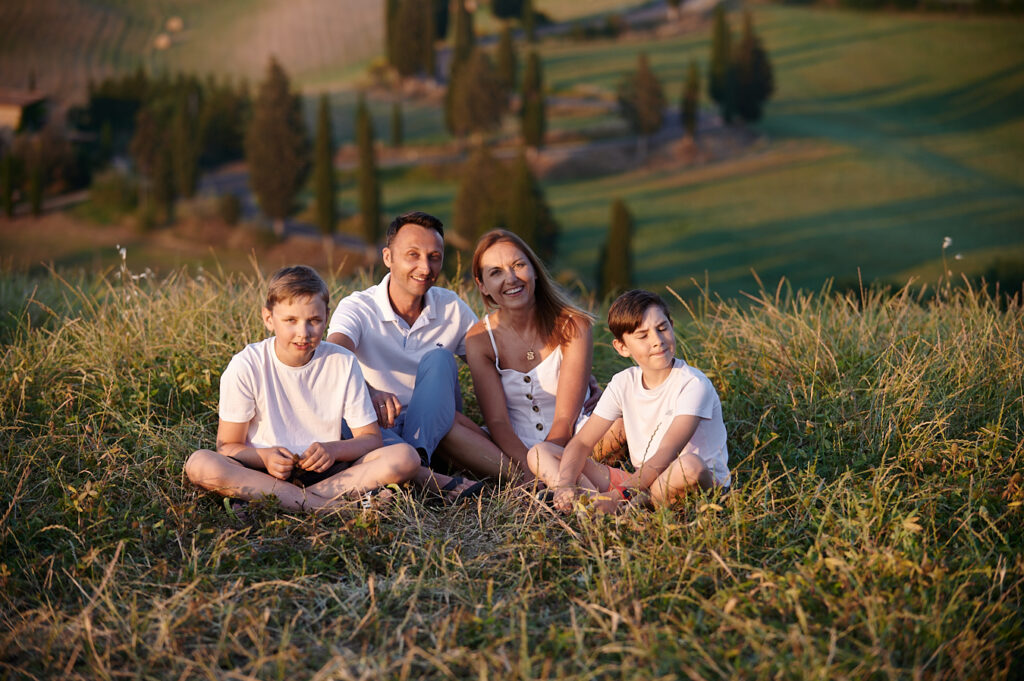 Family photo shooting Tuscany
