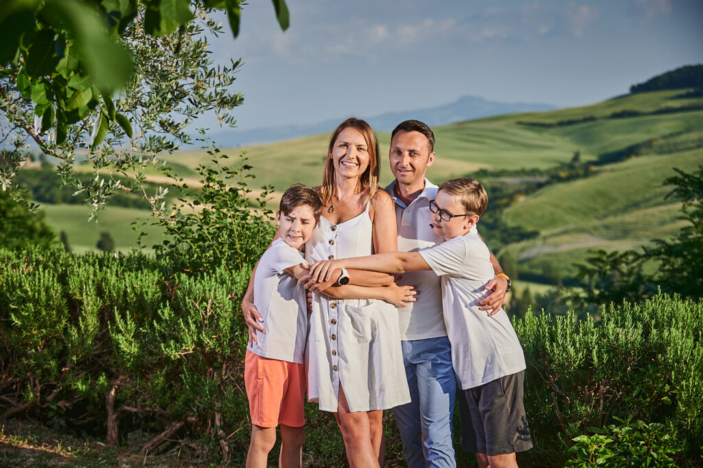 Family photo shooting Tuscany