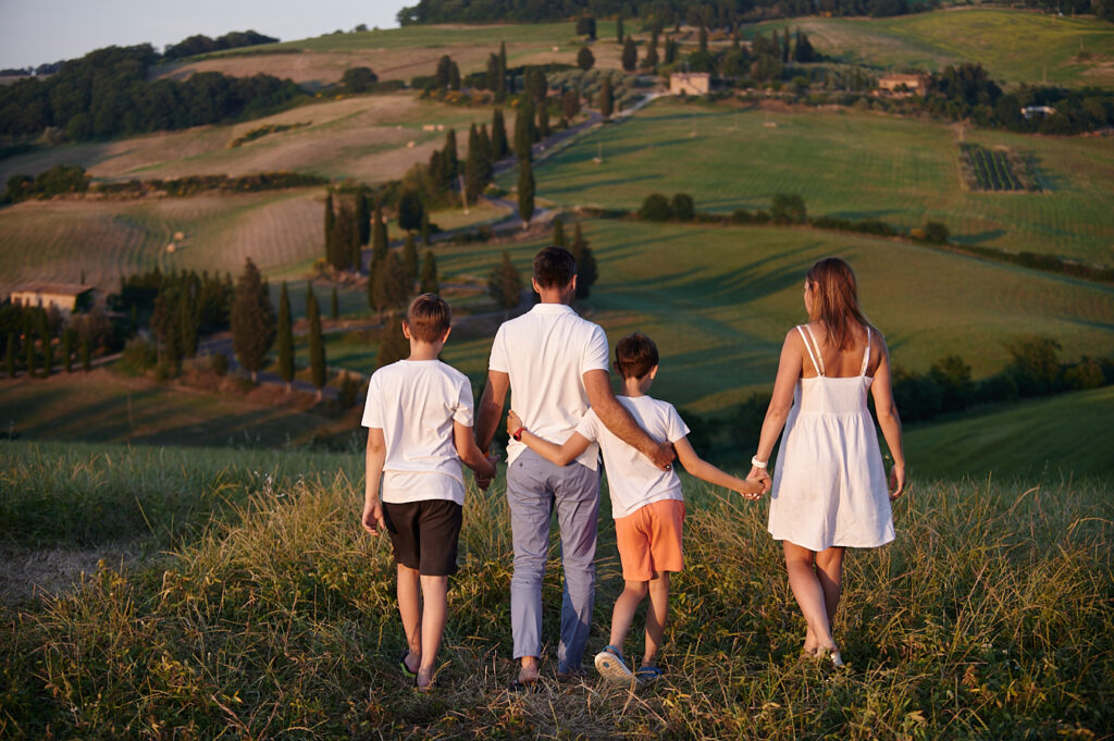 Family photo shooting Tuscany
