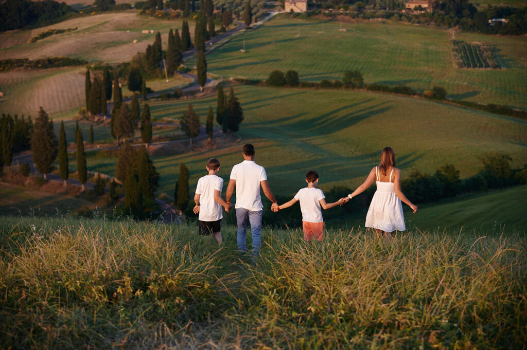 Family photo shooting Tuscany