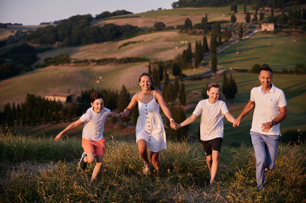 Family photo shooting Tuscany