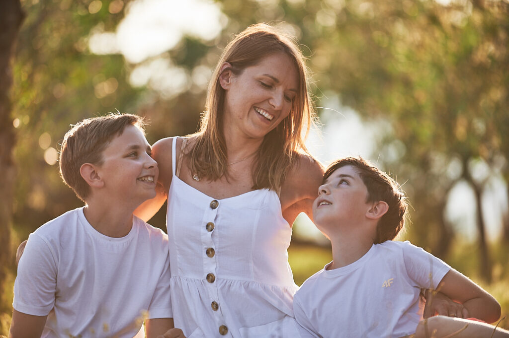 "Three peas in a pod - a mother's love and her two little seeds"