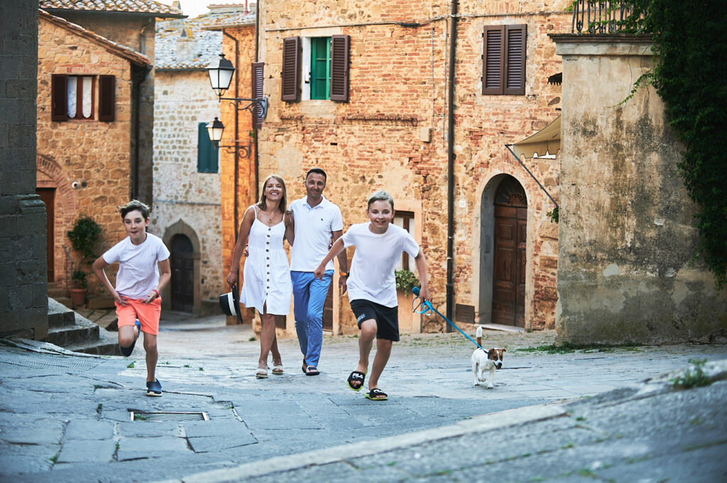 Family photo shooting Tuscany