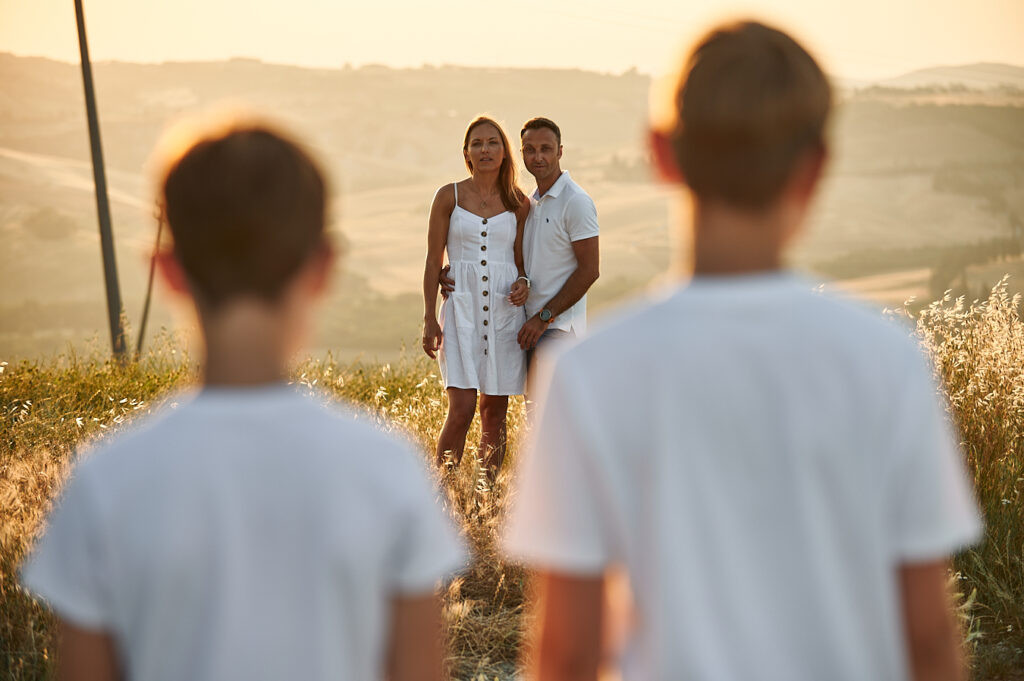 Family photo shooting Tuscany