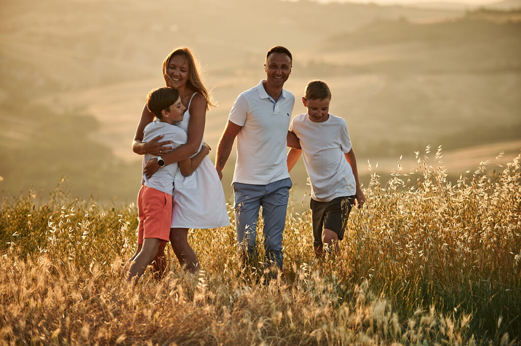 Family photo shooting Tuscany